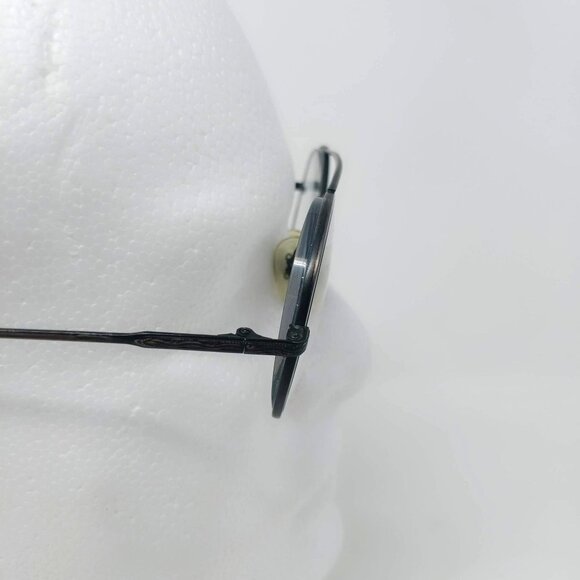 Vintage Round Metal Glasses Black Bug Vista - Picture 3 of 8